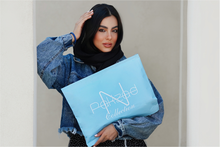 پاکت پستی اختصاصی داخل مشکی مناسب ارسال محصولات فروشگاه اینترنتی
