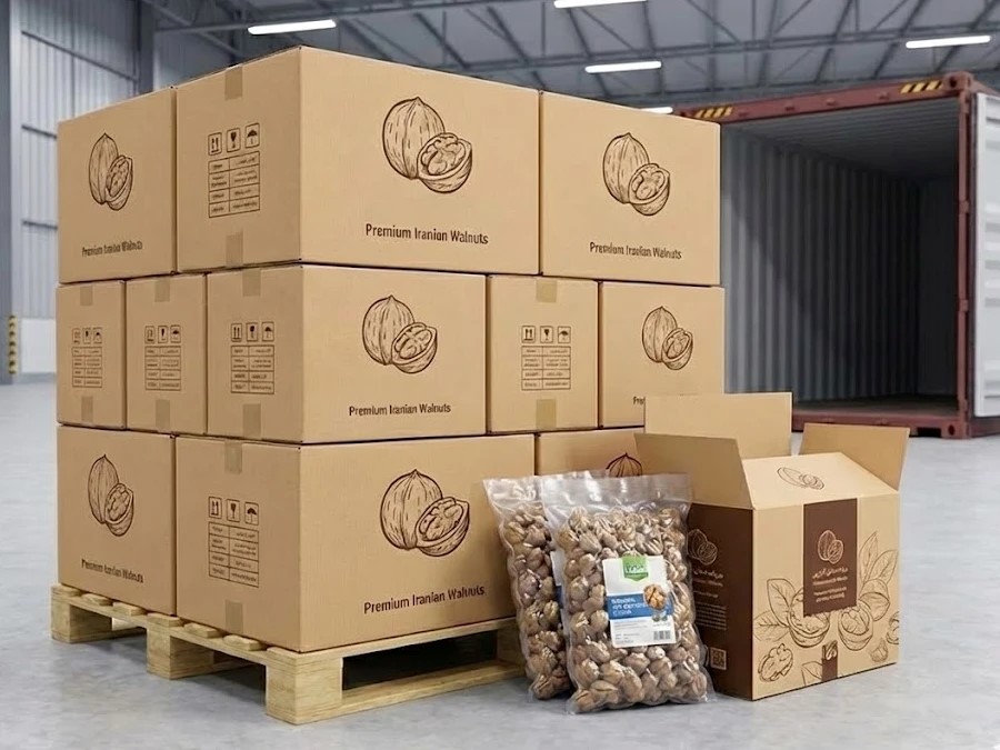 نکات طراحی و اجرایی در بسته بندی گردو