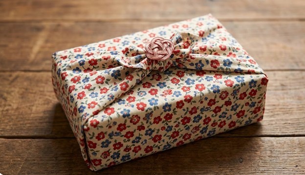 استفاده از پارچه و تکنیک باندلینگ (Furoshiki)